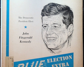 ニューズウィーク誌 ブルー選挙号 号外 JFK ジョン F ケネディ大統領