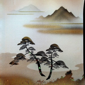 Japanese Wallpaper Sample 1950s Japan Mountain Scene