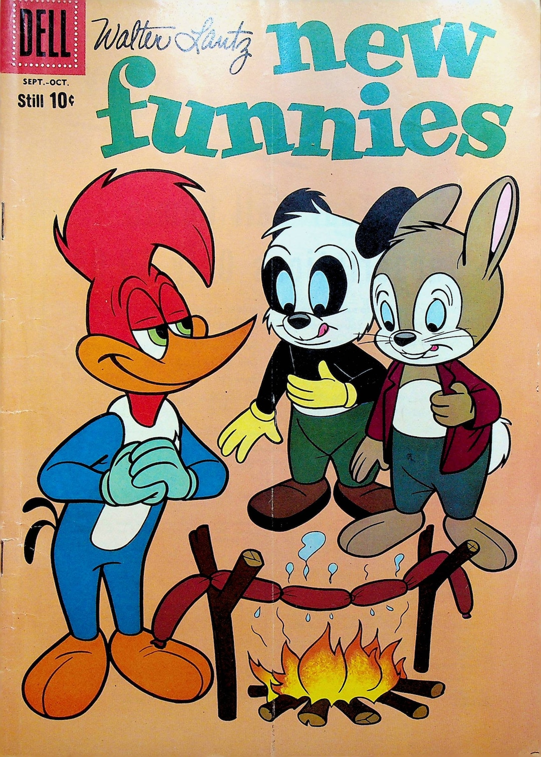 Walter Lantz New Funnies 279 Dell 10 Cent Comic Book 1960 Woody