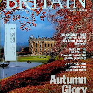 Britain Magazine October 1995 Judi Dench Blackpool Illuminations Biggar Little Theatre