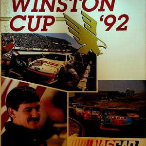 NASCAR Winston Cup 92 1992 HC Livro Automobilismo