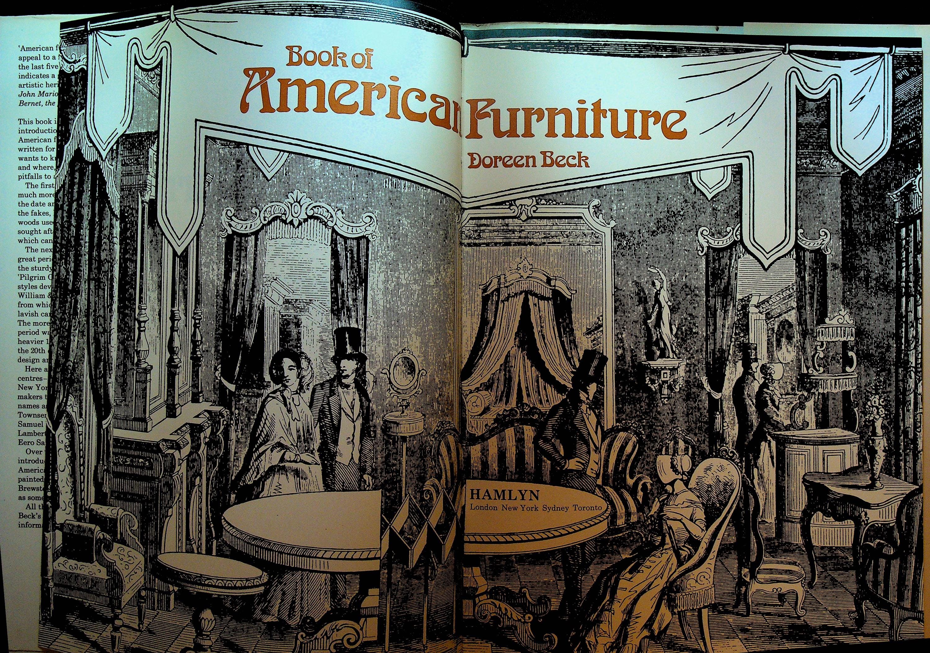 アート・デザイン・音楽 American furniture doreen beck Book of American Furniture by Doreen Beck - Etsy