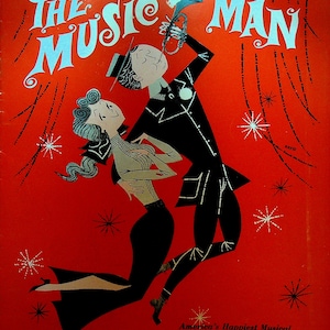 The Music Man Souvenir Program Robert Preston America&#39;s Happiest Musical