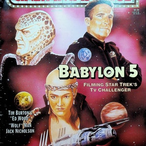 Cinefantastique Magazine April 1994 Babylon 5 Stephen King Tim Burton Ed Wood Jack Nicholson