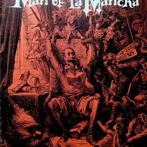 Man of La Mancha Souvenir Program Don Quixote 1960s Keith Andes