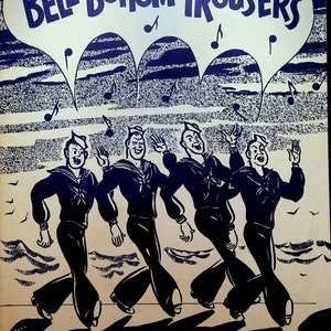 Bell Bottom Trousers Sheet Music 1944 WWII Moe Jaffe