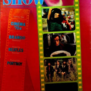 Show Magazine January 1970 The Beatles Marlon Brando Lauren Hutton Motorcycle Movies Lana Turner