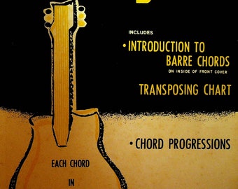 1000+ Chords for the Guitar Introduction to Barre Chords Transposing Chart Don Comanda 1971