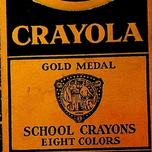 Crayola Gold Medal School Crayons No 8 in Box Vintage Binney & Smith
