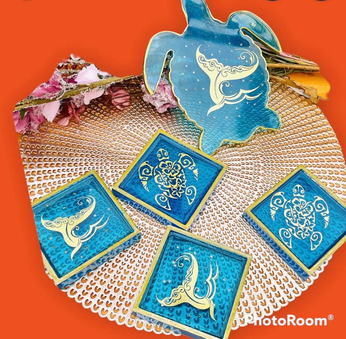 Plateau Tortue et Dessus de Verre