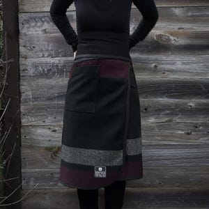 Wool Stadium Blanket, Handcrafted Outdoor Wool Wrap Skirt