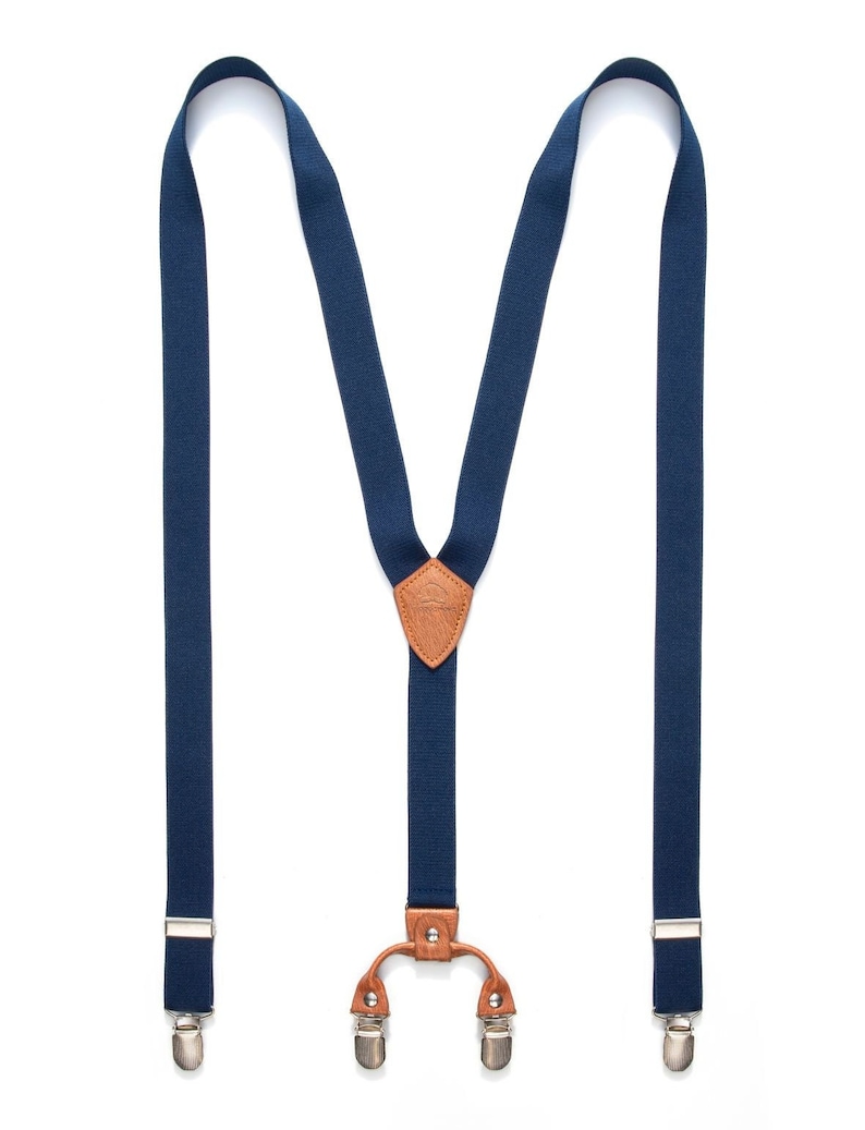 Y-suspenders in blue from Woodenlove image 2