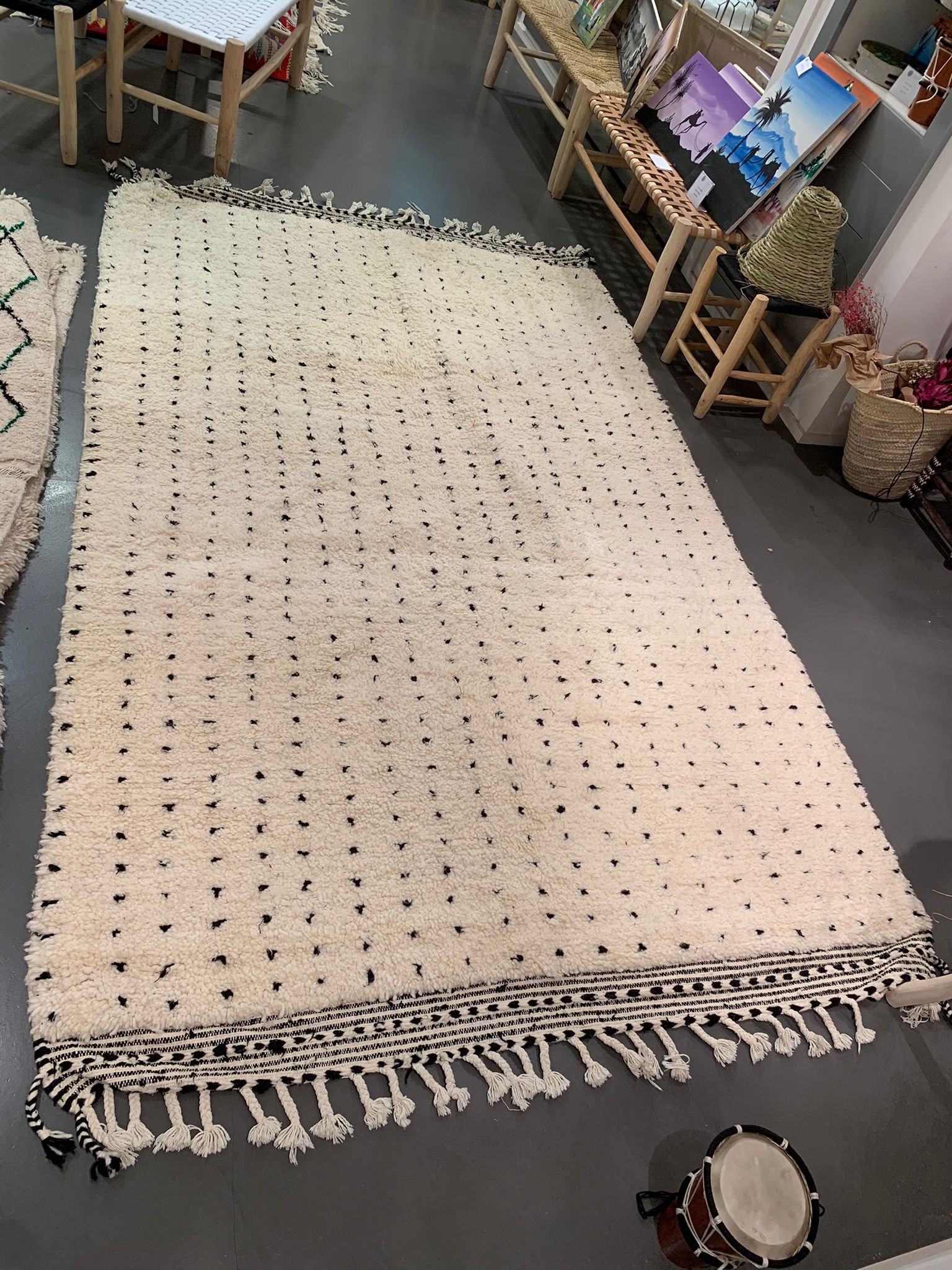 Tapis Berbère Artisanal 3x2 M