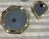 Set of 3 handmade copper mirrors