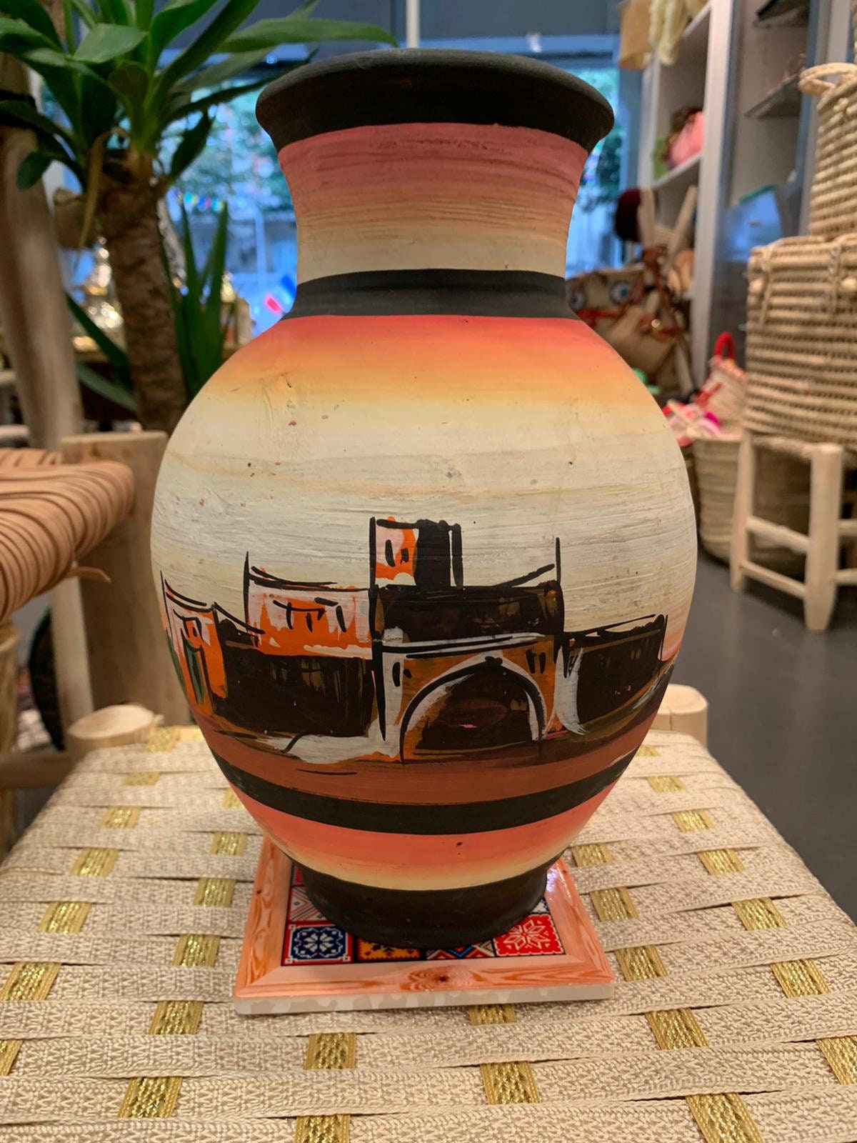 Vase Peint à La Main