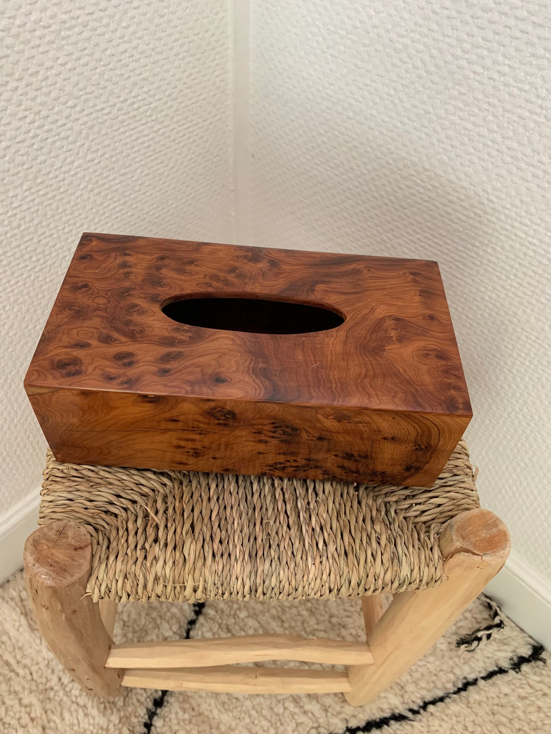 Boite en Thuya Mouchoirs 26 X 9, 5 cm