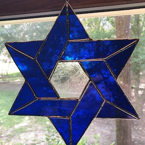 Stained glass Star of David