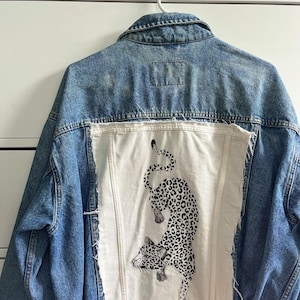 Reworked Painted Vintage Jean Jacket