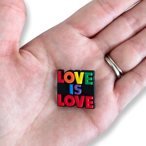 LOVE is LOVE shoe charm