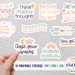 Inspirational sticker bundle | Motivation stickers | Positivity stickers | Printable Mental Health Stickers  | Printable Sticker bundle 