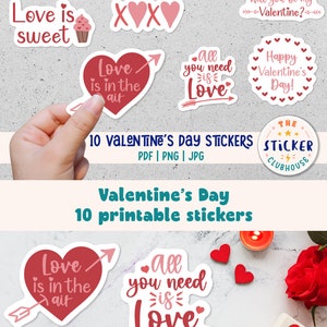 Printable Valentines Day Stickers