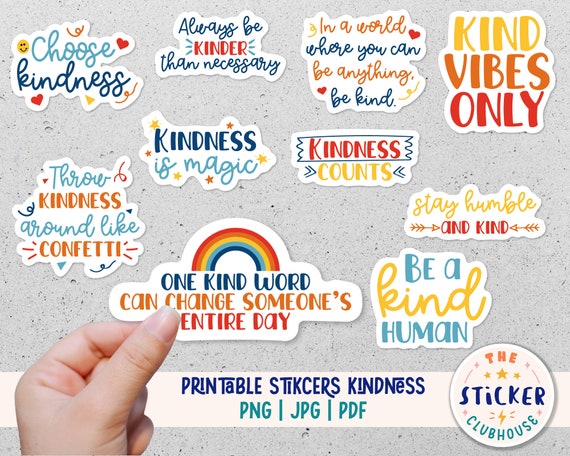 Kindness Stickers for Sale