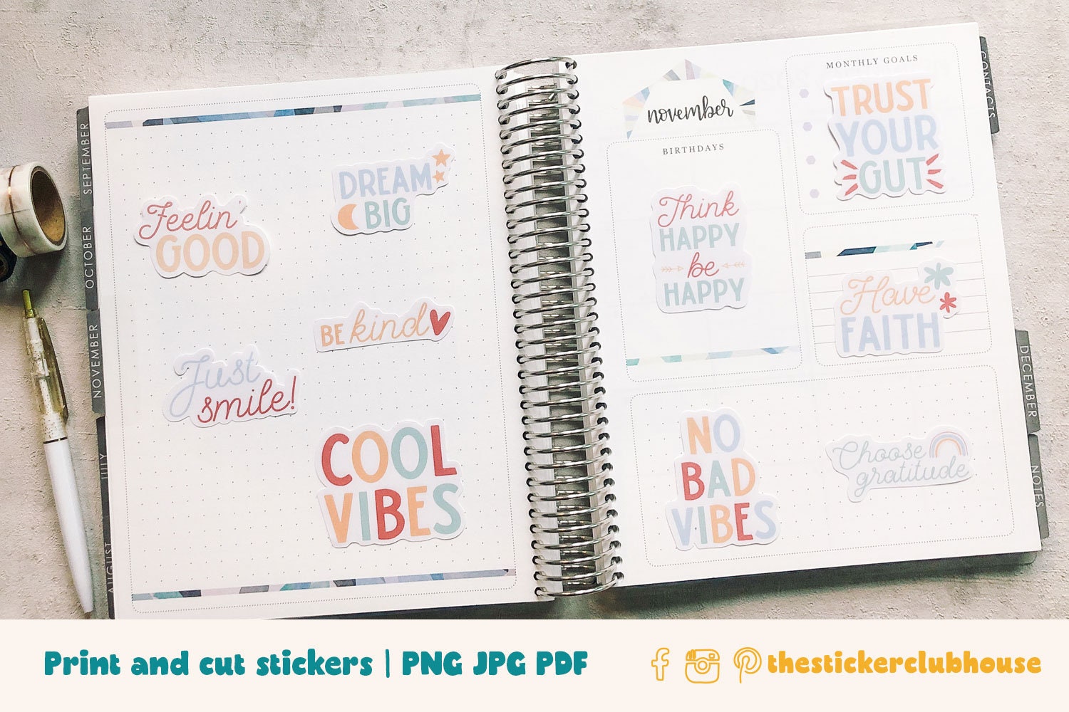 SS Positivity Planner Stickers – PrintStick