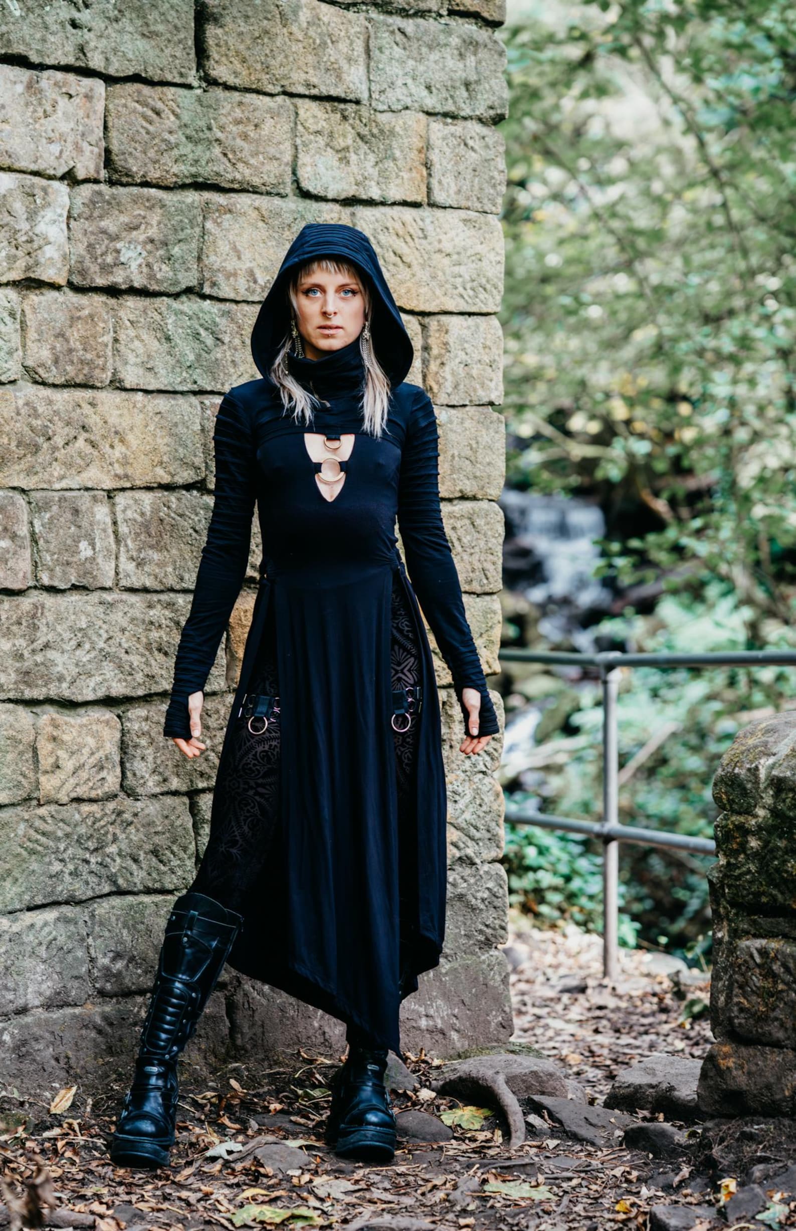ABYSSINIAN || Asymmetric Bamboo Double Leg Split Maxi Dress || Ethical ...