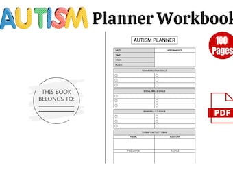 Autism Planner, Autism Planner Workbook