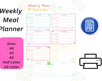Meal Planner, Productivity Planner