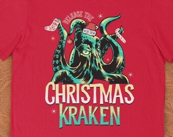 Kraken Christmas shirt - Christmas Kraken shirt - Cryptid Christmas shirt - Cryptid Christmas - Monster Christmas - Release the Kraken shirt