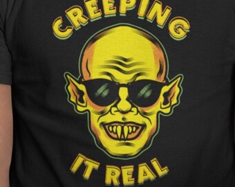 Nosferatu shirt- Vampire shirt - Halloween shirt for dad - Halloween shirt Creeping It Real shirt - Vampire gift - Halloween gift for him