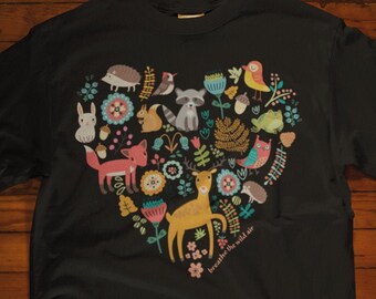 Fall cute shirt - Fall animals t-shirt - Cute autumn tshirt gift - Autumn animals gift - Cute animals fall shirt - Fall animals tee -