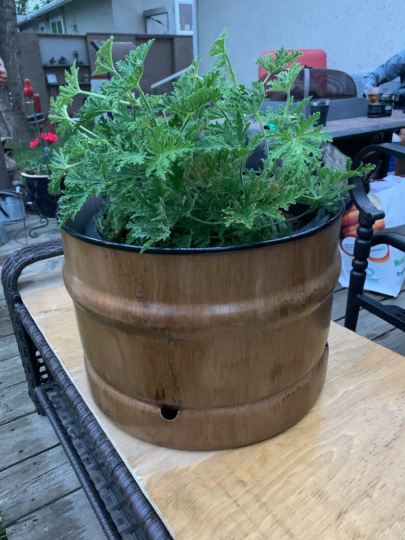 Custom Beer Keg Rustic Planters Etsy