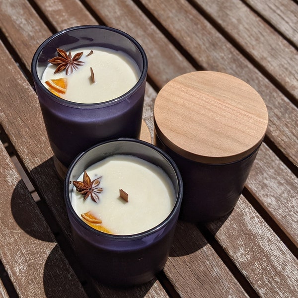 Soy Candle Double Wooden Wicks, hand poured