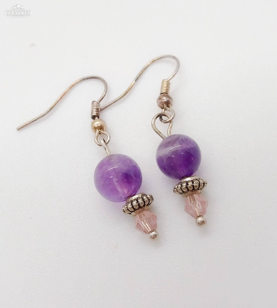 Amethyst in Swarovski crystal | Etsy