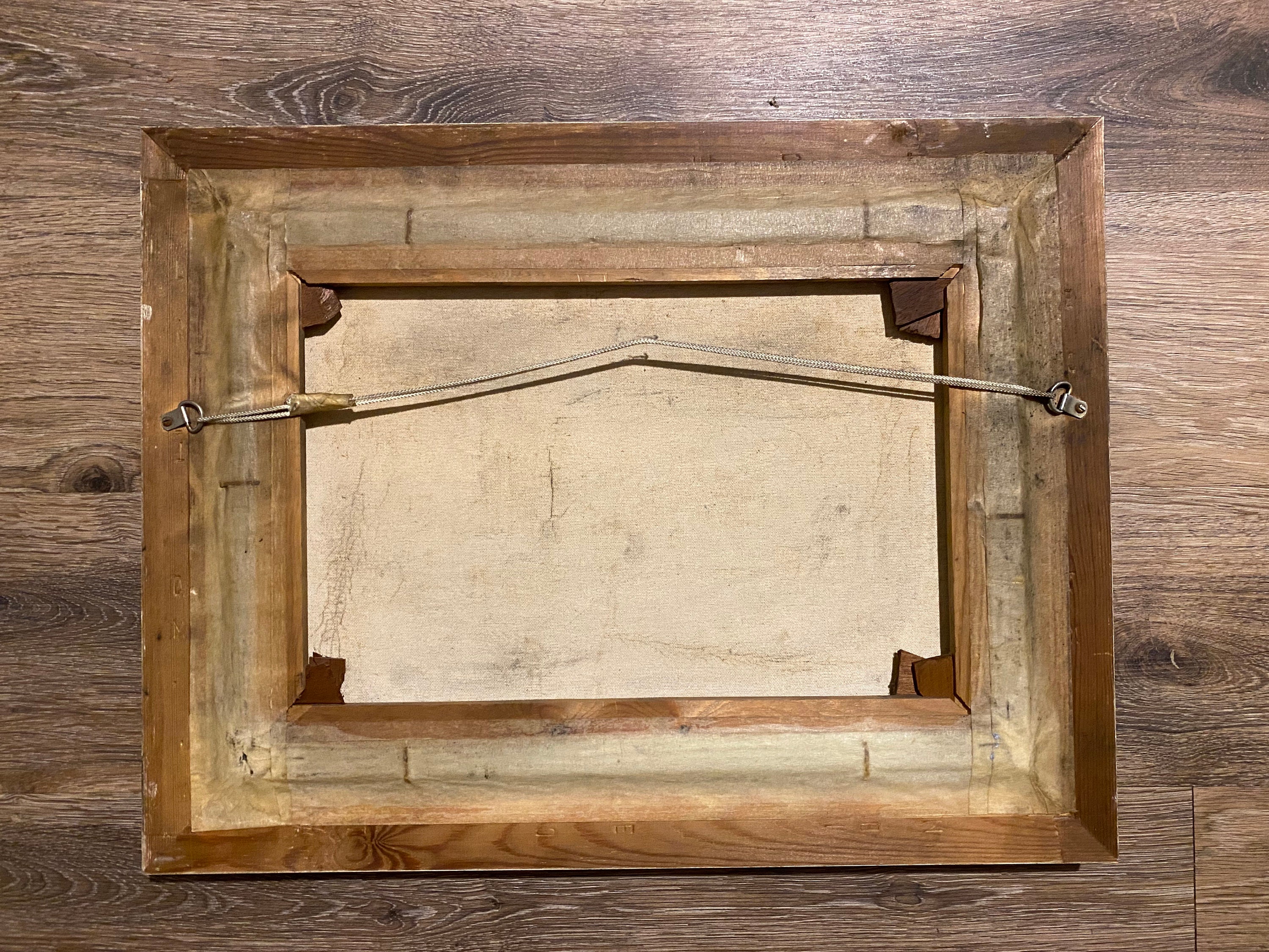 Framed Parisian Oil Painting Signed by Caroline Etsy