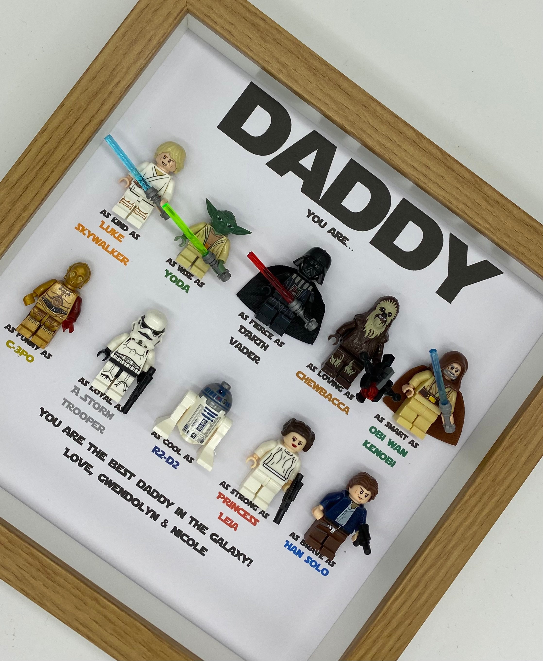 Daddy starwars gift fathers day personalized