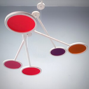 Hanging Kinetic Mobile Art, Adult & Baby mobile.  Custom Ceiling Mobile - Ideal for Mid Century Office,  Scandinavian Nursery and Home Decor