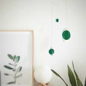 Mid-Century Modern Acrylic Kinetic Mobile: Hanging Art Sculpture