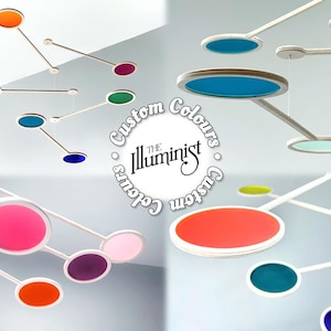 Large Kinetic Mobile Art. Adult & Baby Mobile. Custom Colour Hanging Mobile Sculpture. Mid Century Mobile, Scandi Nursery Decor