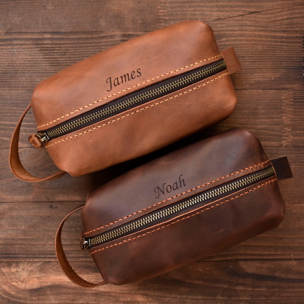 CampersLeather Leather Handmade Personalized Doop Kit Leather  Bag Handmade Bag Christmas Gift Personalised Gift For Him Gift Accessory