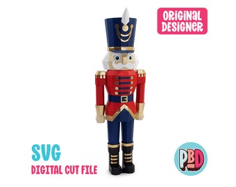 Nutcracker 3D Papercraft SVG