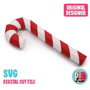 Zuckerstange 3D Papercraft SVG