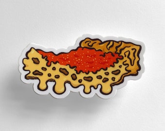 Chicago Deep Dish Pizza Sticker - Vinyl 3" - Durable, Waterproof, and Scratchproof
