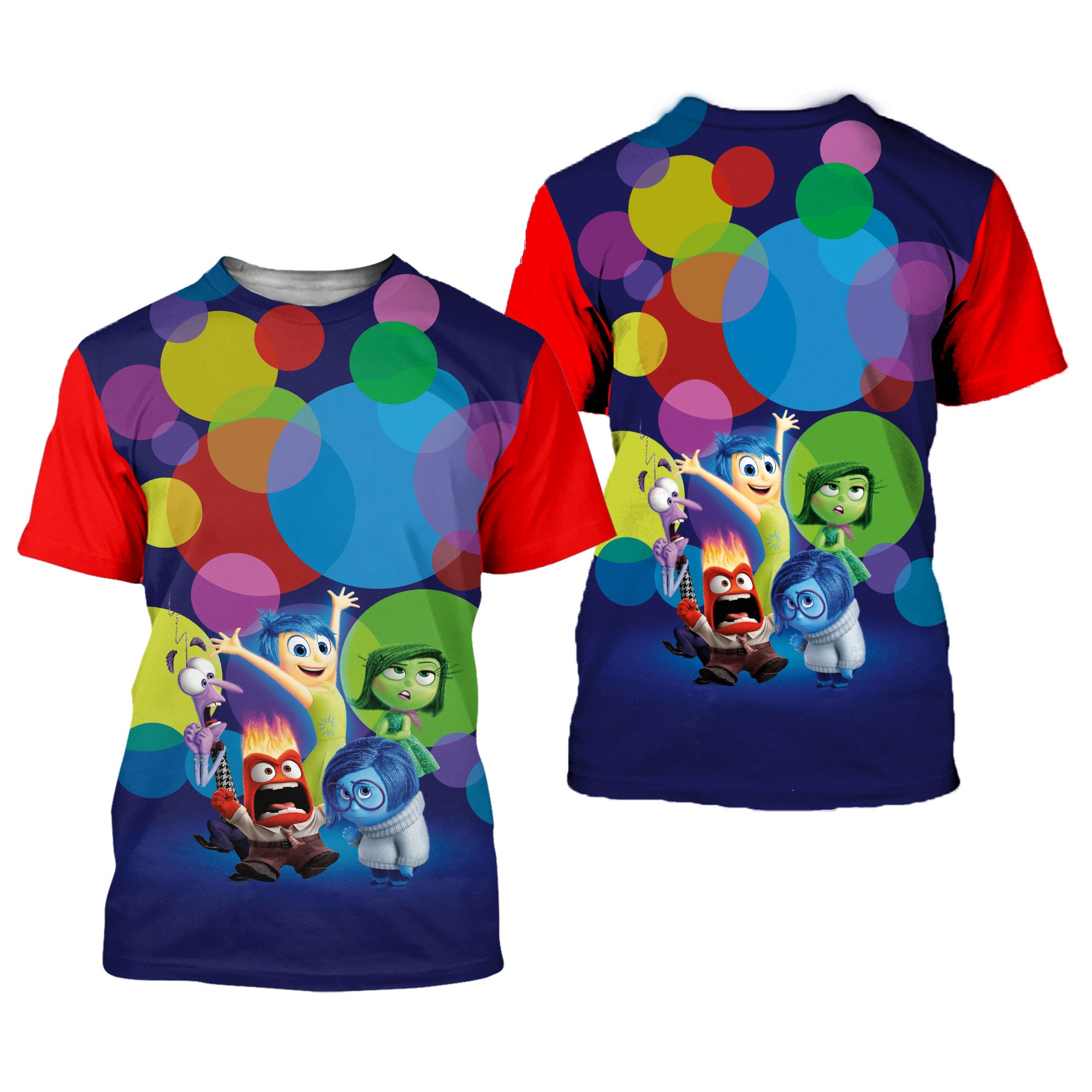 Discover Disney Inside Out Red Button Overalls Patterns Disney T-shirts