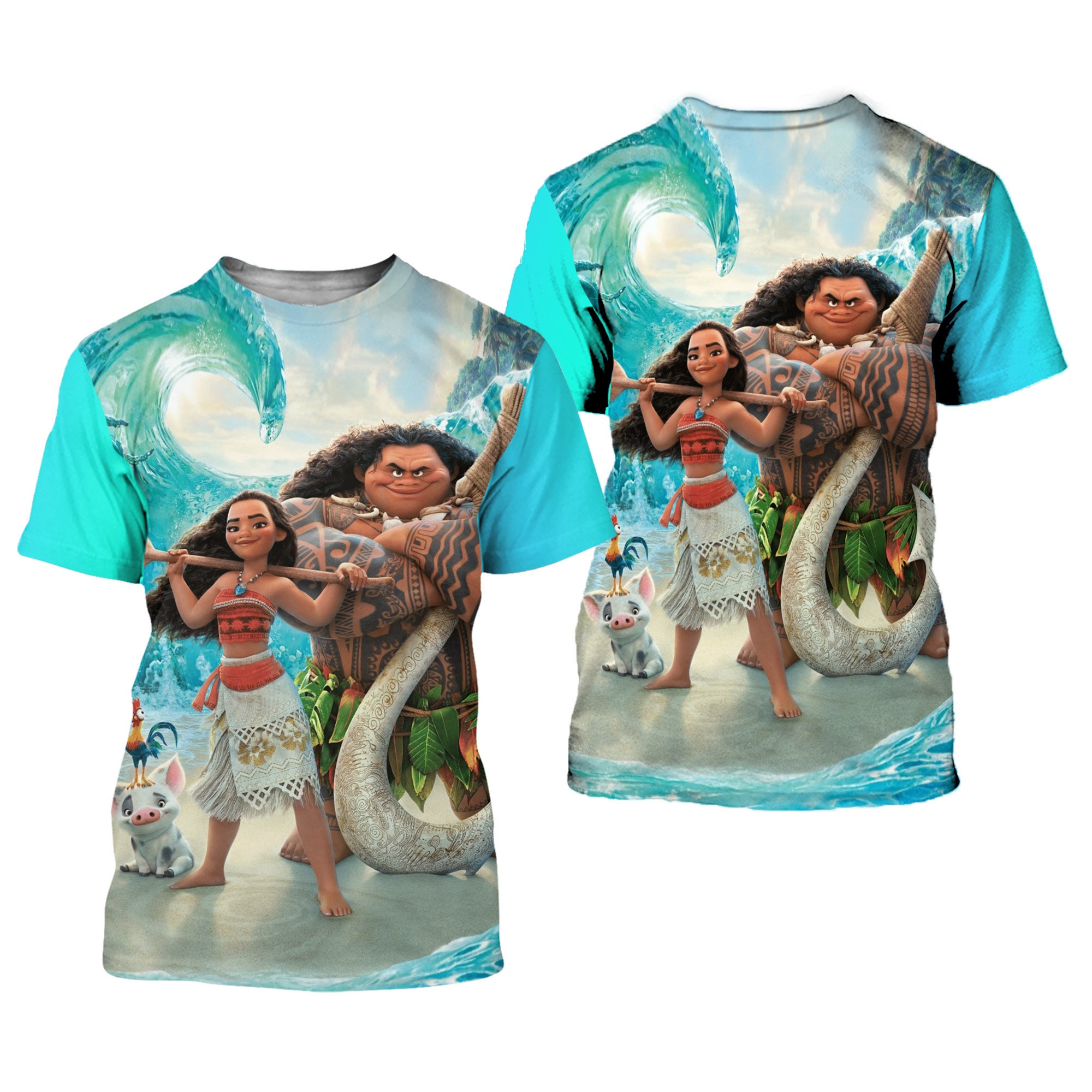 Discover Moana Blue Button Overalls Patterns Disney T-shirts