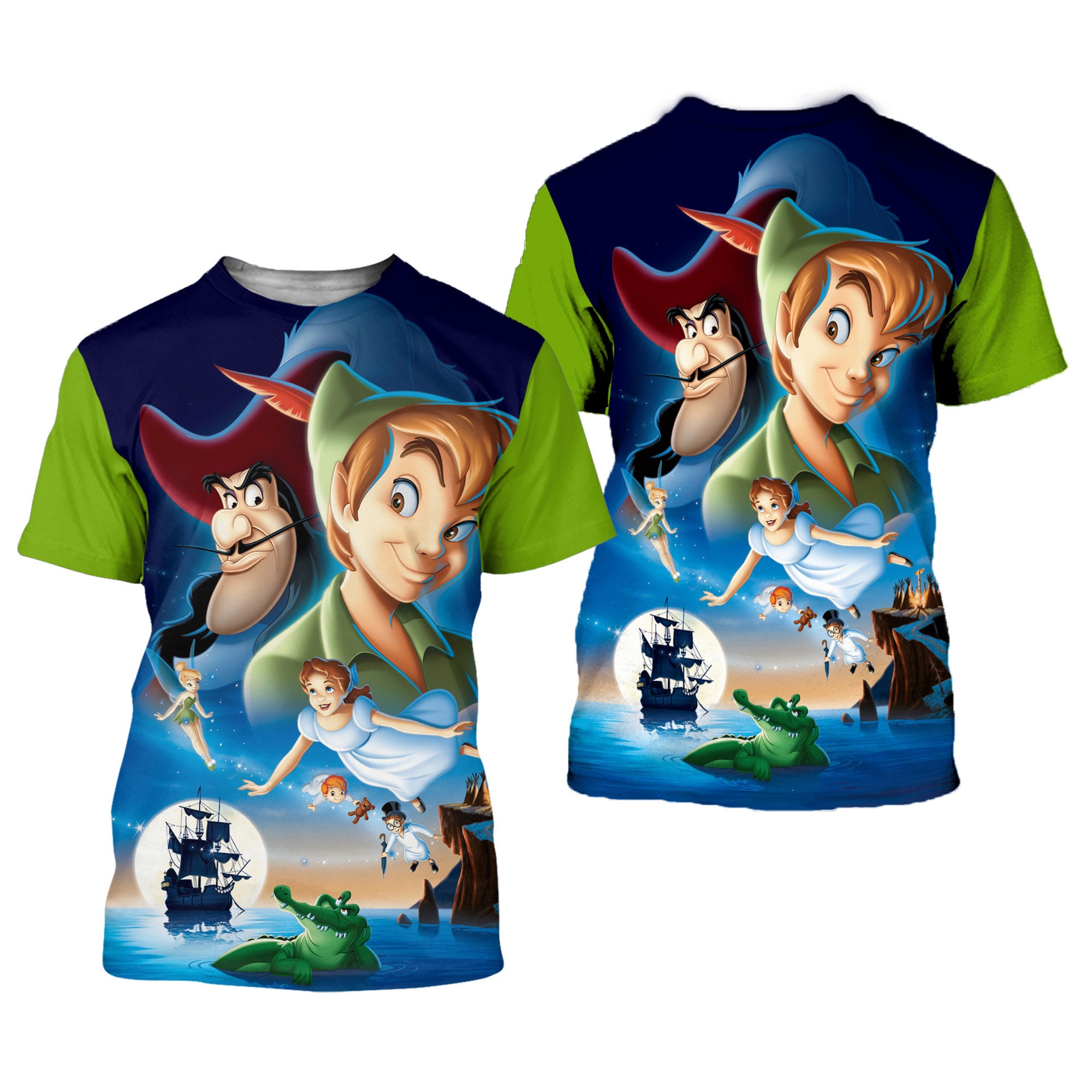 Discover Peter Pan Green Button Overalls Patterns Disney T-shirts