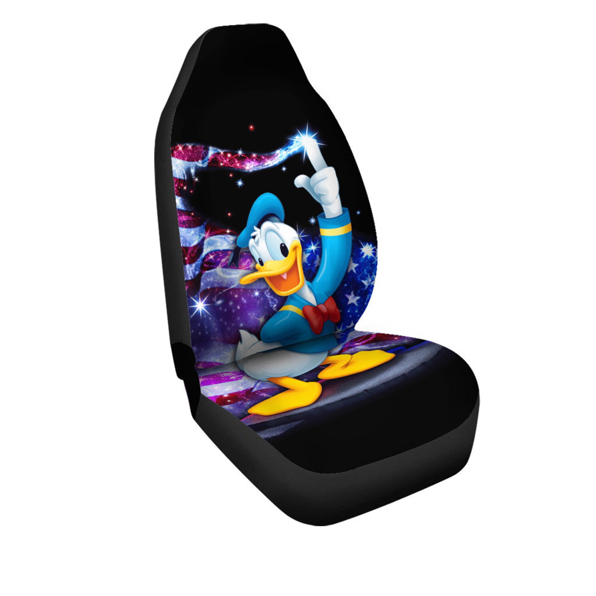 Discover Donald Duck Glitter Disney Graphic Cartoon Car Seats Cover