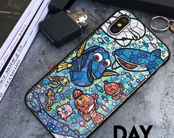 Disney Finding Nemo Dory claro caso cubierta teléfono se ajusta iPHONE 5 7 8 X 6 Disney Finding Nemo Dory claro caso cubierta teléfono se ajusta iPHONE 5 7 8 X 6